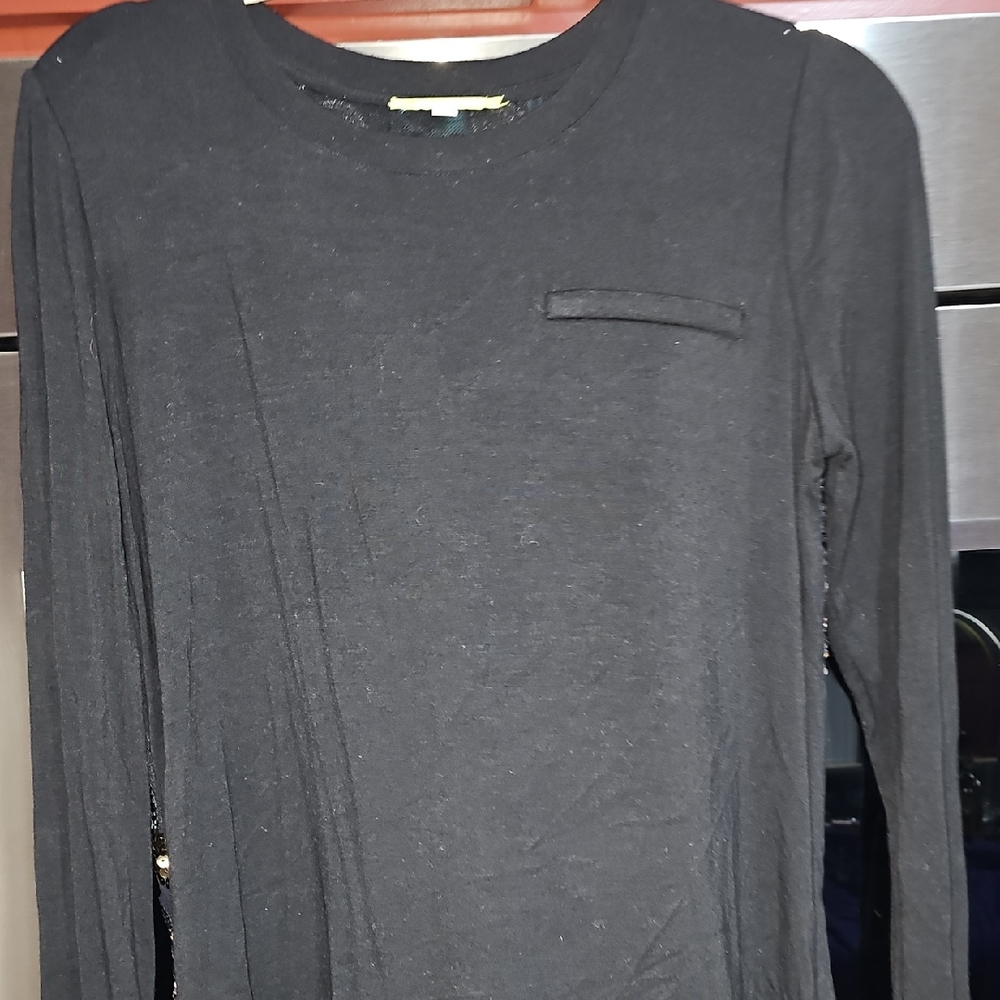 Black Long Sleeve Top
